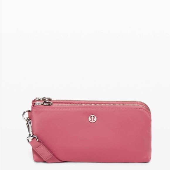 lululemon athletica Handbags - Lululemon Now & Always Pouch Cherry Tint wristlet